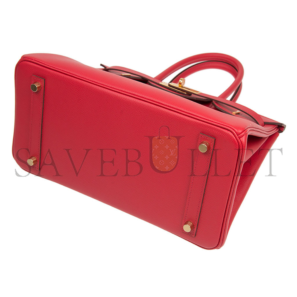 H**mes master birkin 30 epsom leather extreme pink gold buckle handbag h028369cc16 (30*23*15cm)